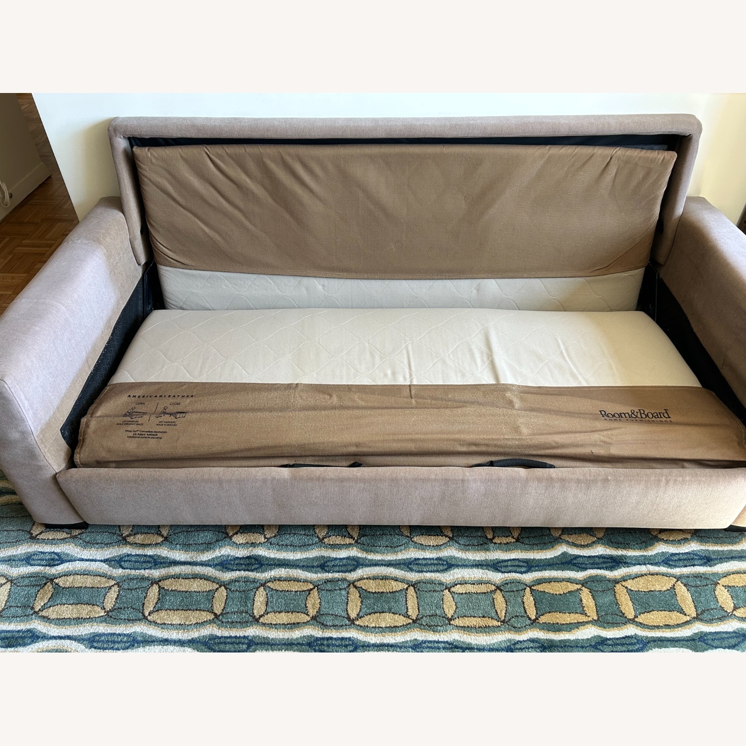 Room & Board Natural Fabric Sleeper Sofa - image-4