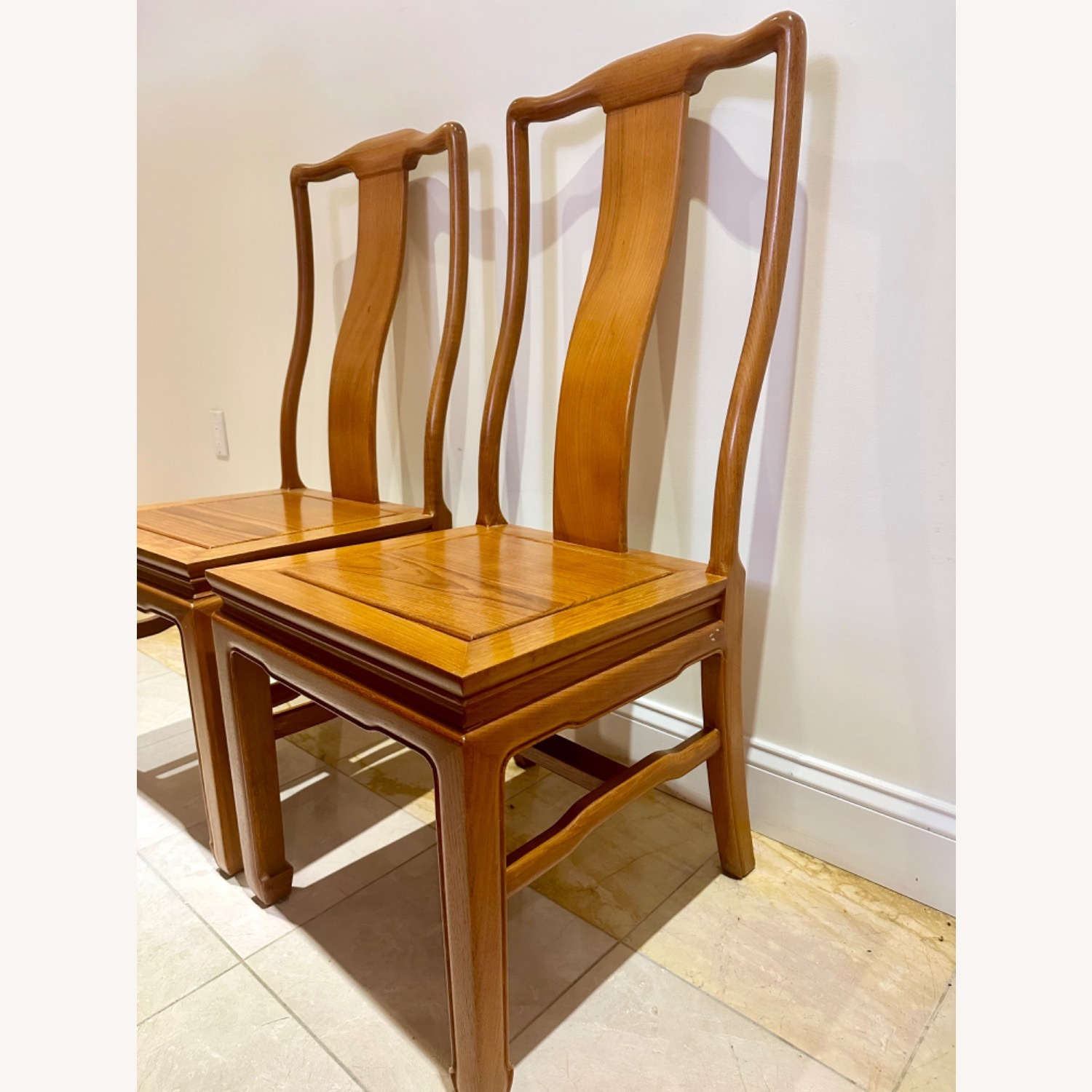 Teak Wood Dining Chairs - image-1
