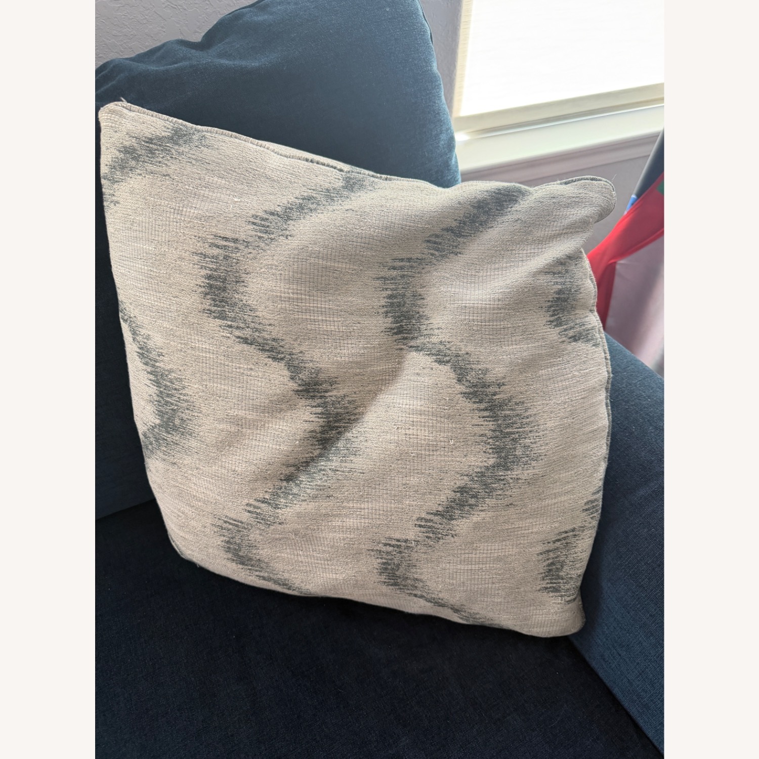 Bassett Chenille Fabric Couch - image-3