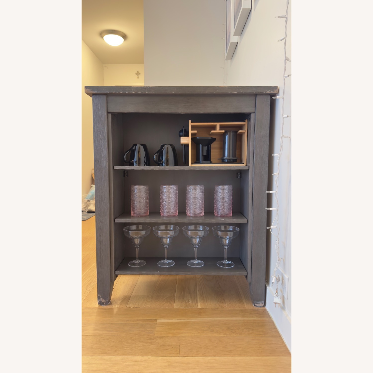 Ashley Furniture Dark Brown Wood Kitchen Island - image-3