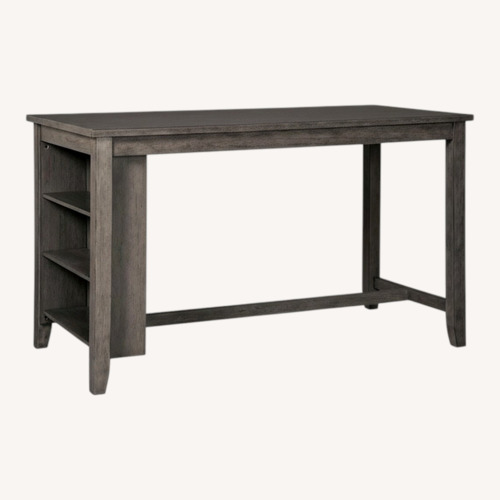 Used Ashley Furniture Dark Brown Wood Kitchen Island for sale on AptDeco