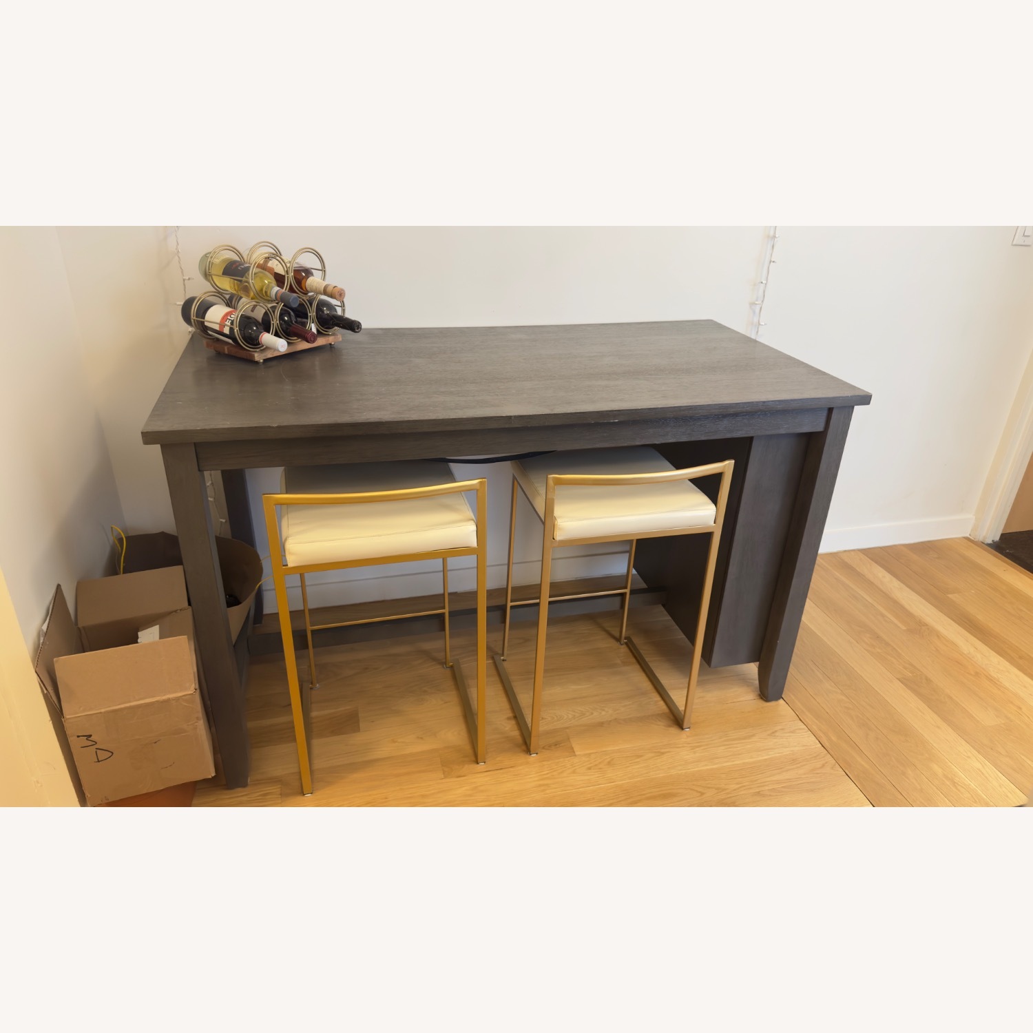 Ashley Furniture Dark Brown Wood Kitchen Island - image-2