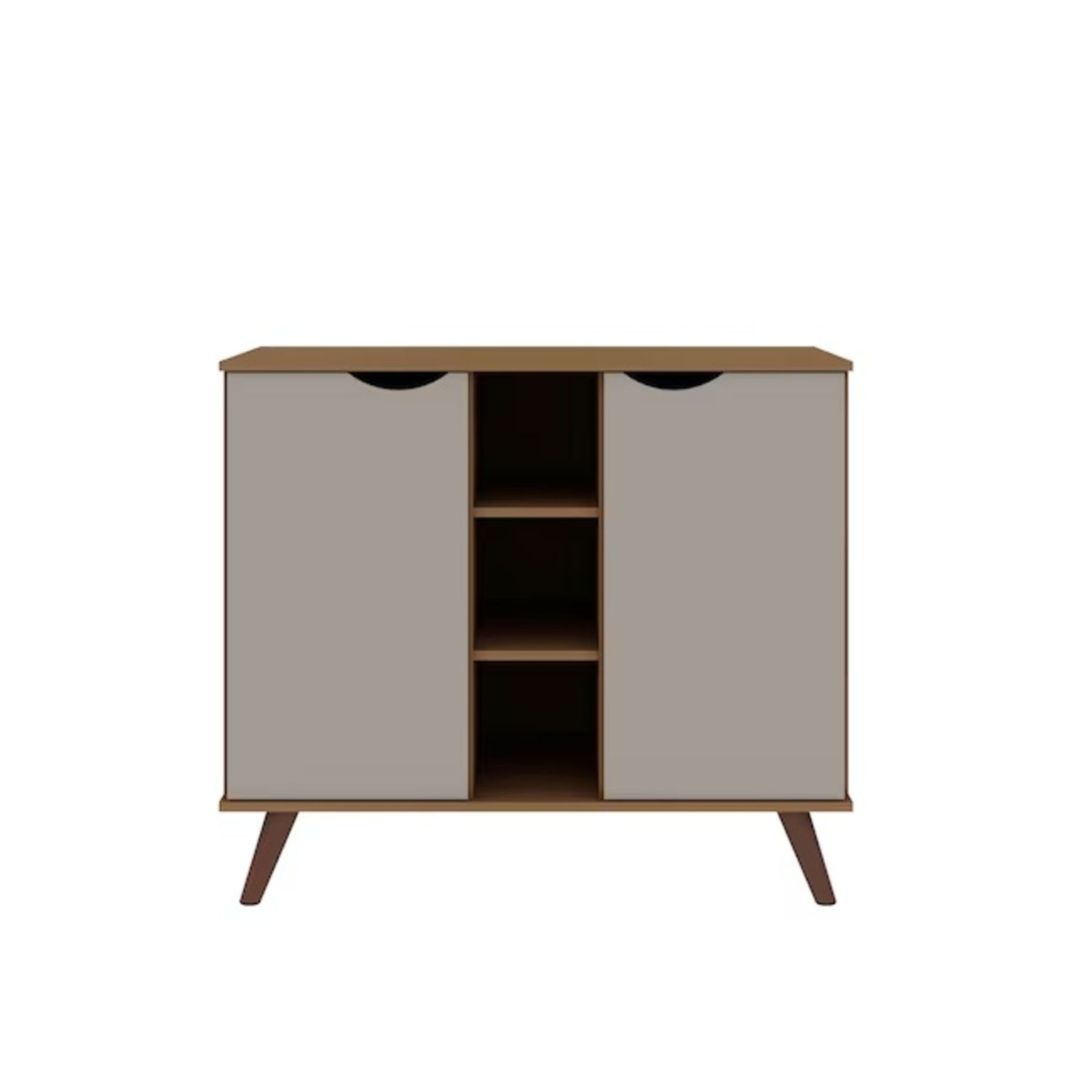 Manhattan Comfort Hampton Light Brown Wood Sideboard - image-4