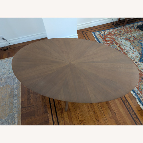 Used Modway Dark Brown Oval Wood Dining Table for sale on AptDeco