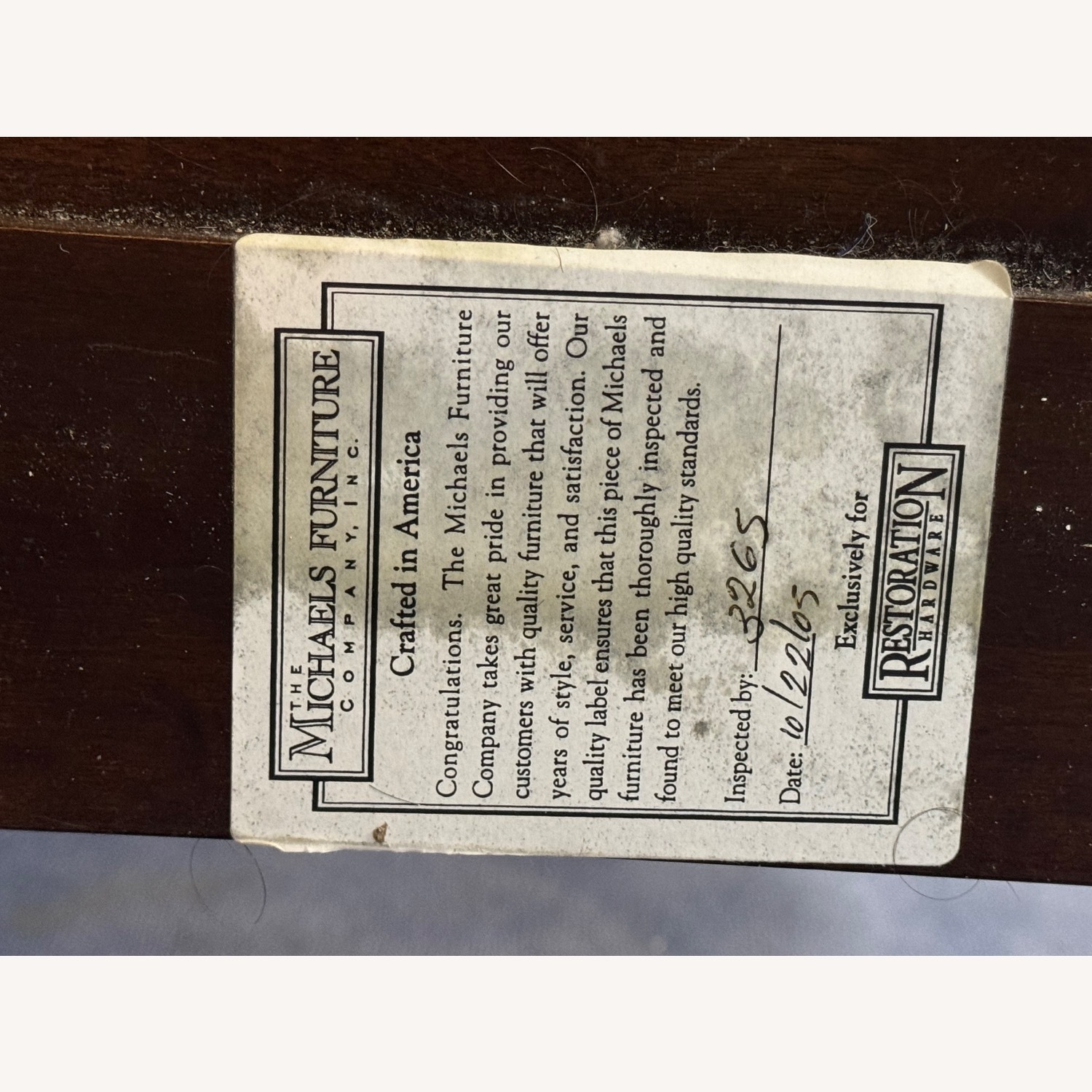 Restoration Hardware Dark Brown Wood Headboard - image-6