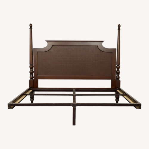 Used Restoration Hardware Dark Brown Wood Headboard for sale on AptDeco