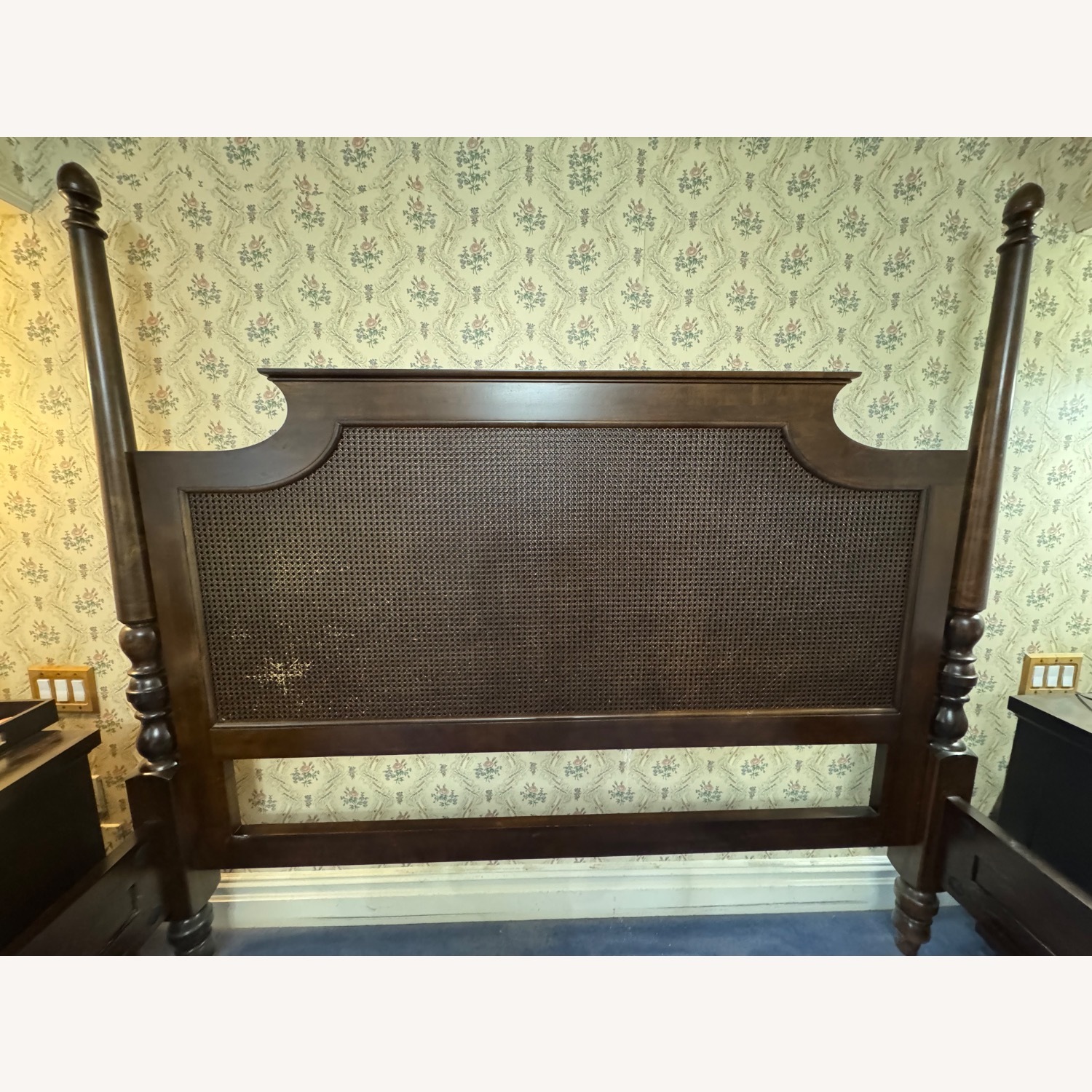 Restoration Hardware Dark Brown Wood Headboard - image-5