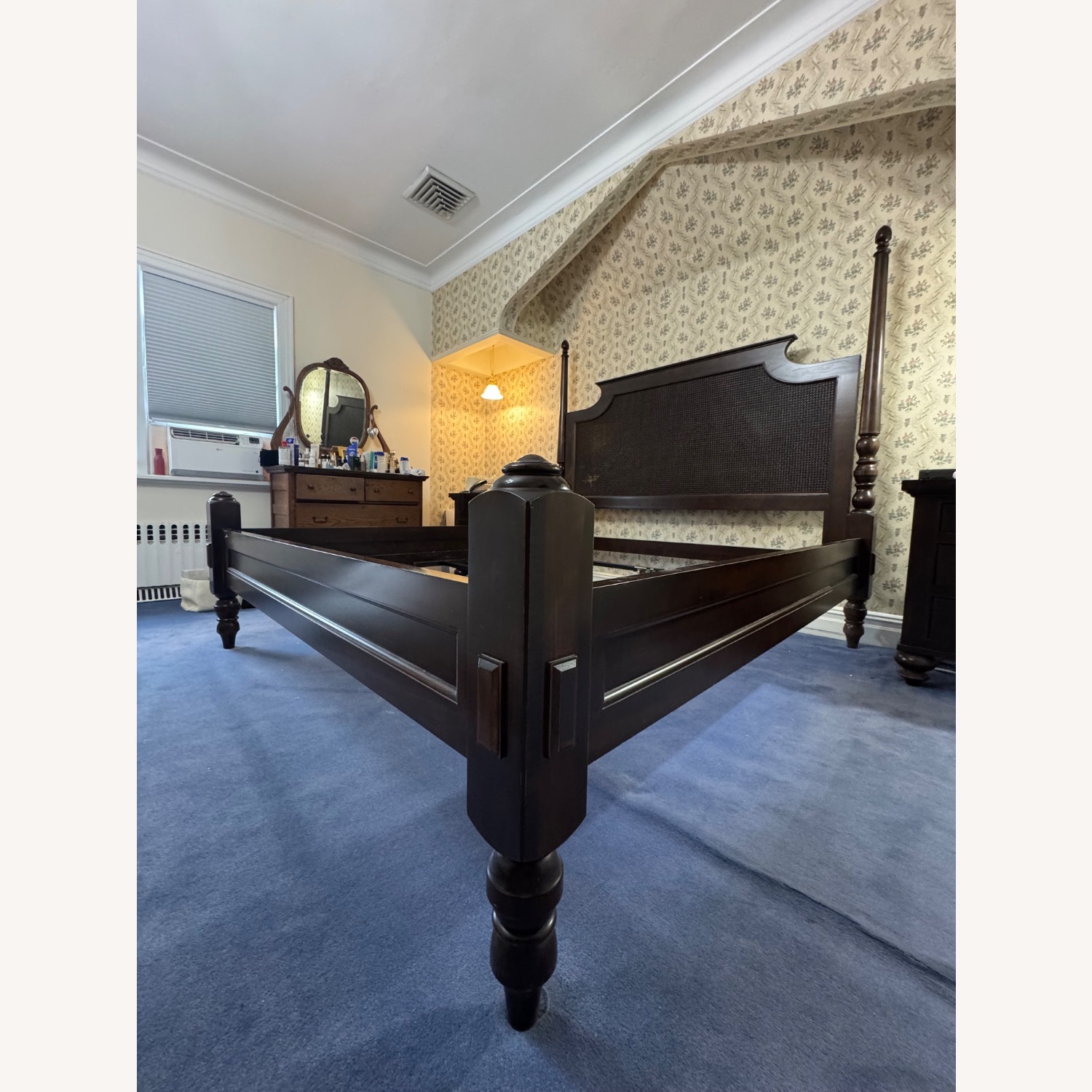 Restoration Hardware Dark Brown Wood Headboard - image-4