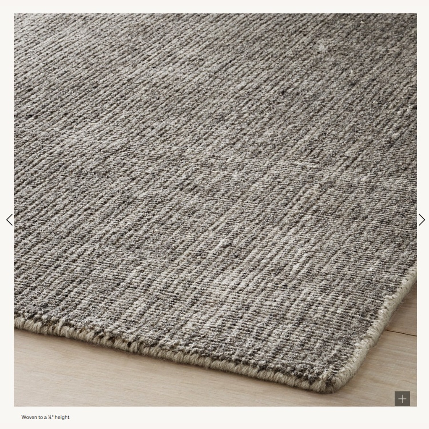 Restoration Hardware Dark Gray Area Rug 8' x 10' - image-1