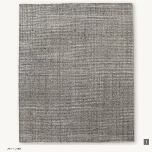 Used Restoration Hardware Dark Gray Area Rug 8' x 10' for sale on AptDeco
