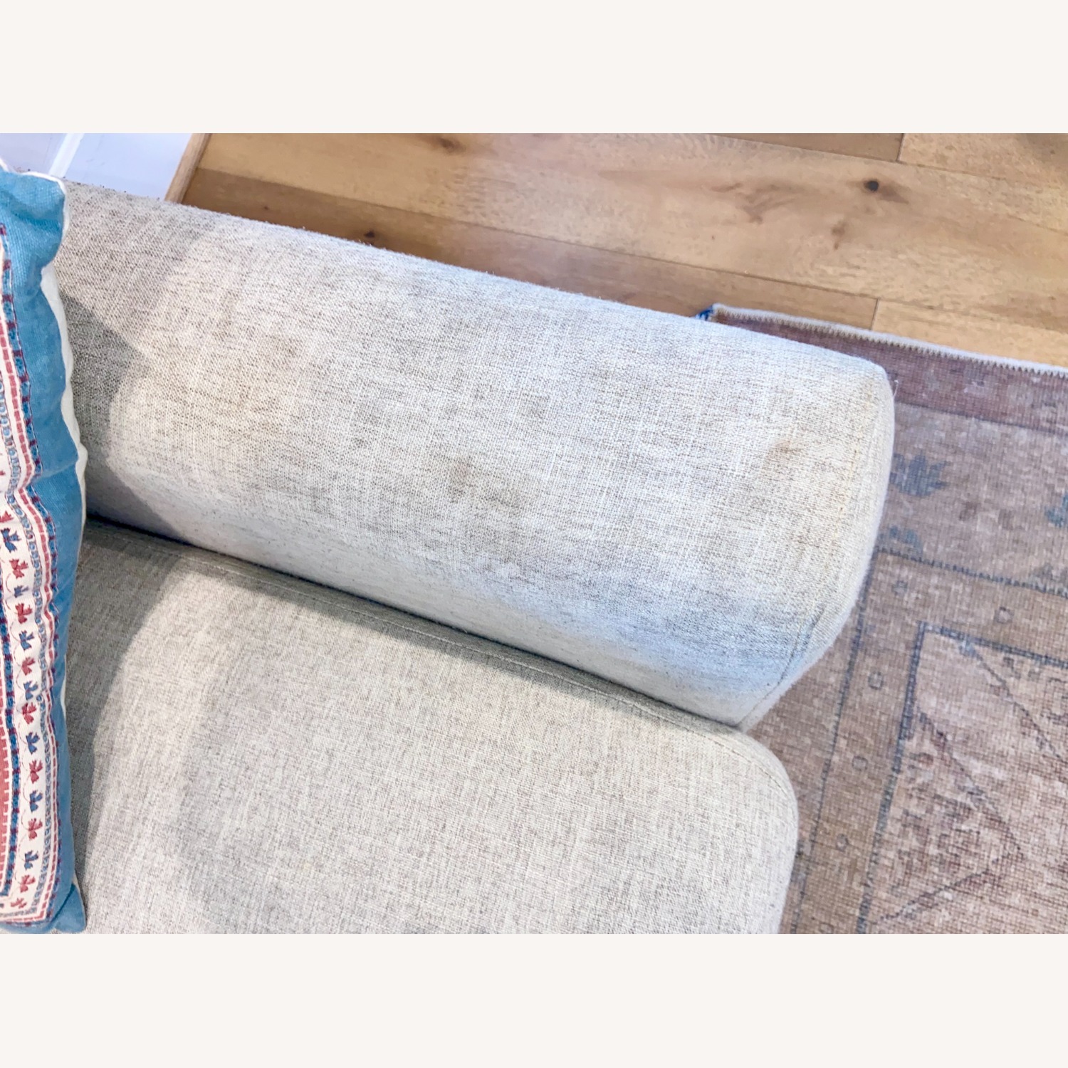 Engage Upholstered Fabric Loveseat in Beige - image-3