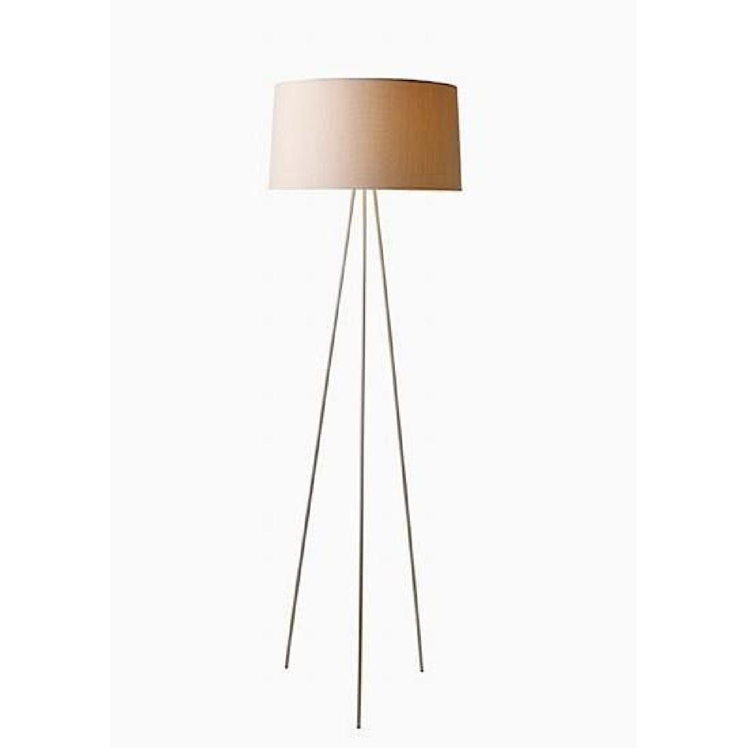 Design Within Reach Tripod Natural Fabric Floor Lamp - image-5