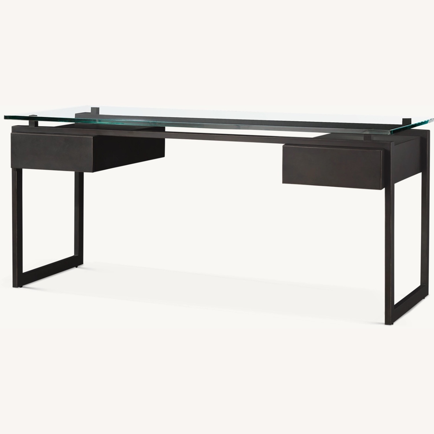 Restoration Hardware Black Desk - image-0
