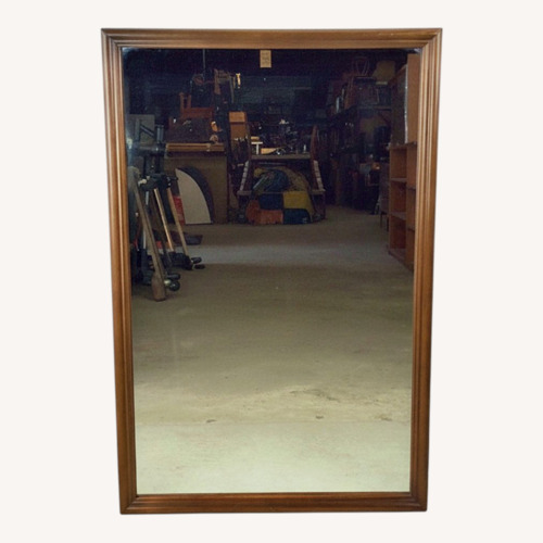 Used MCM Rectangular Mirror with Rounded Walnut Frame for sale on AptDeco