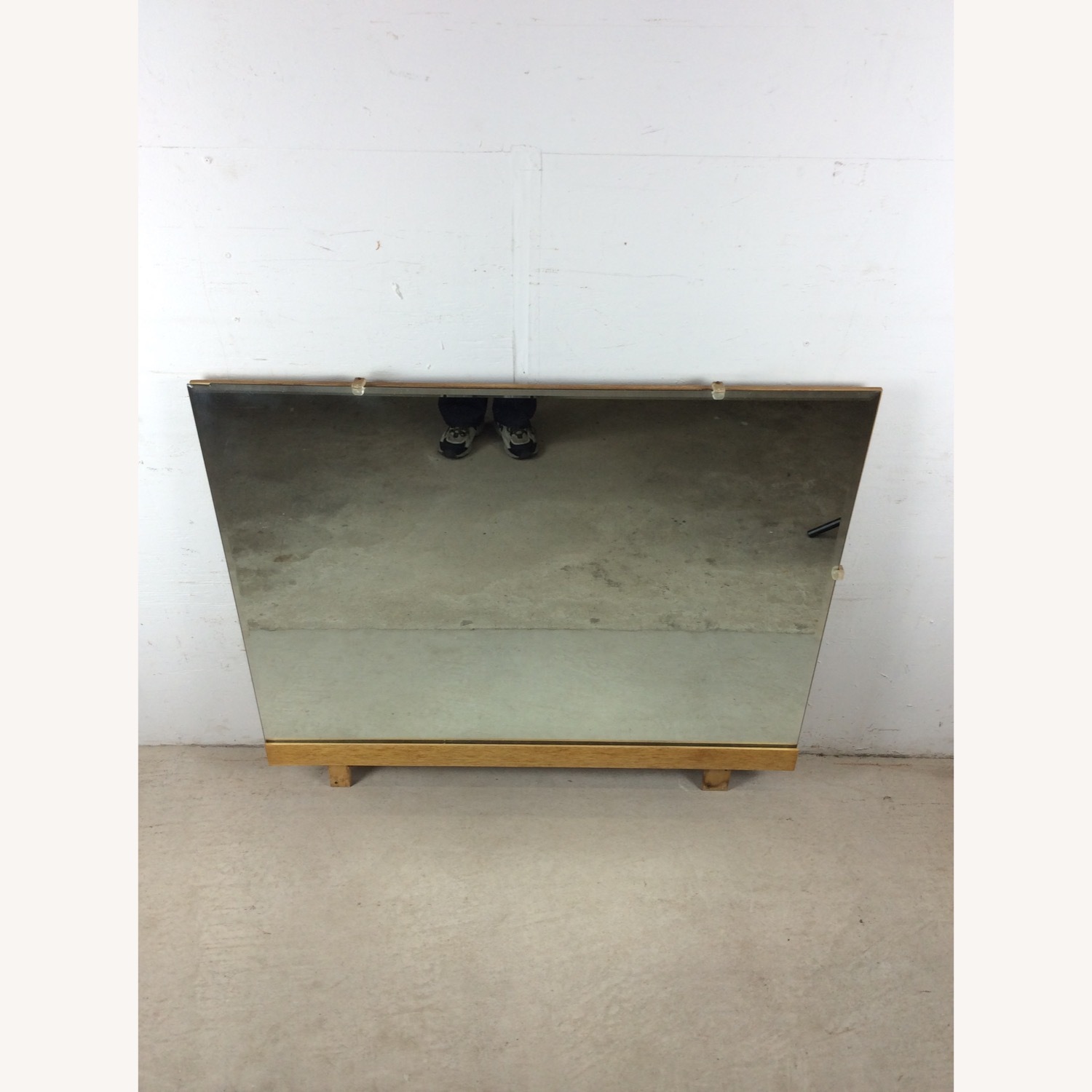 Mid Century Mountable Mirror with Beveled Glass  - image-3