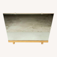 Mid Century Mountable Mirror with Beveled Glass 