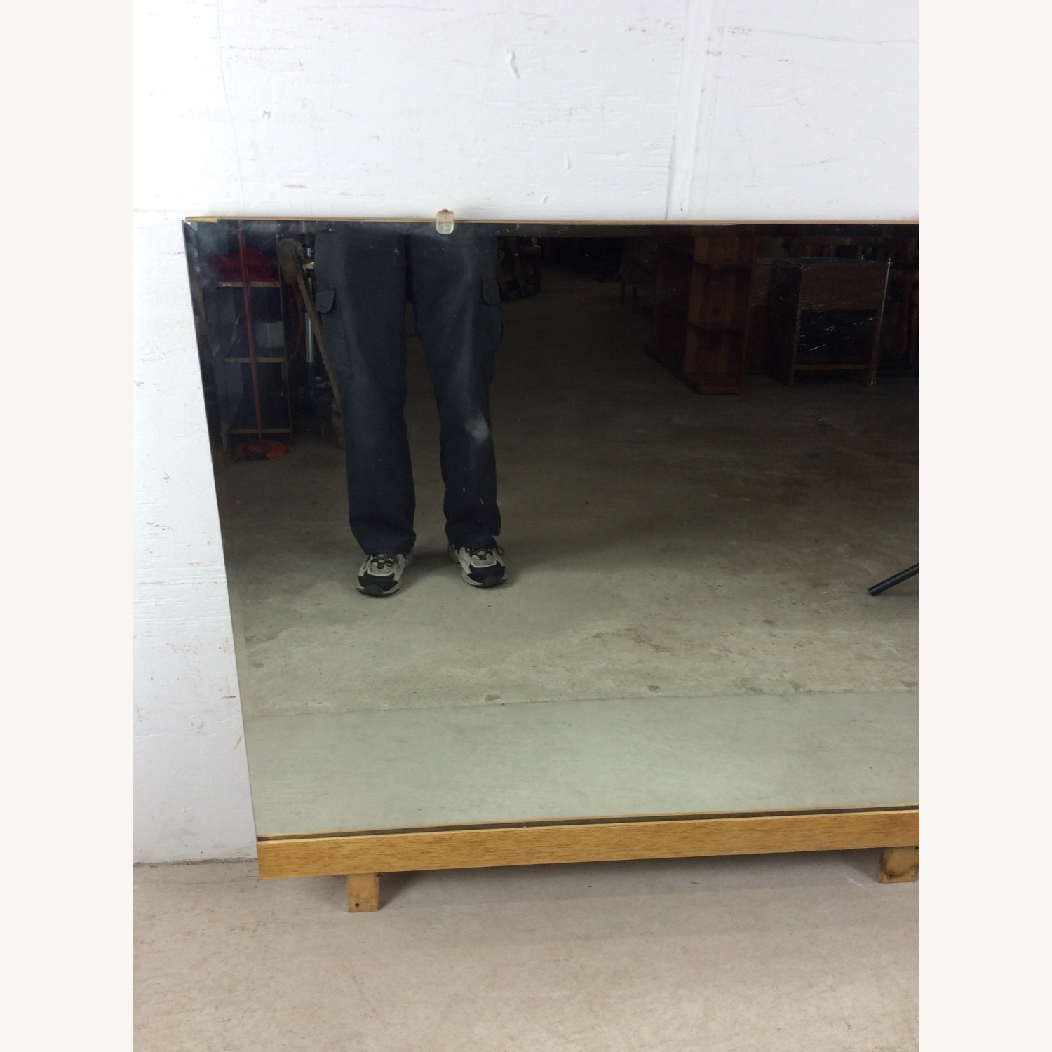 Mid Century Mountable Mirror with Beveled Glass  - image-4