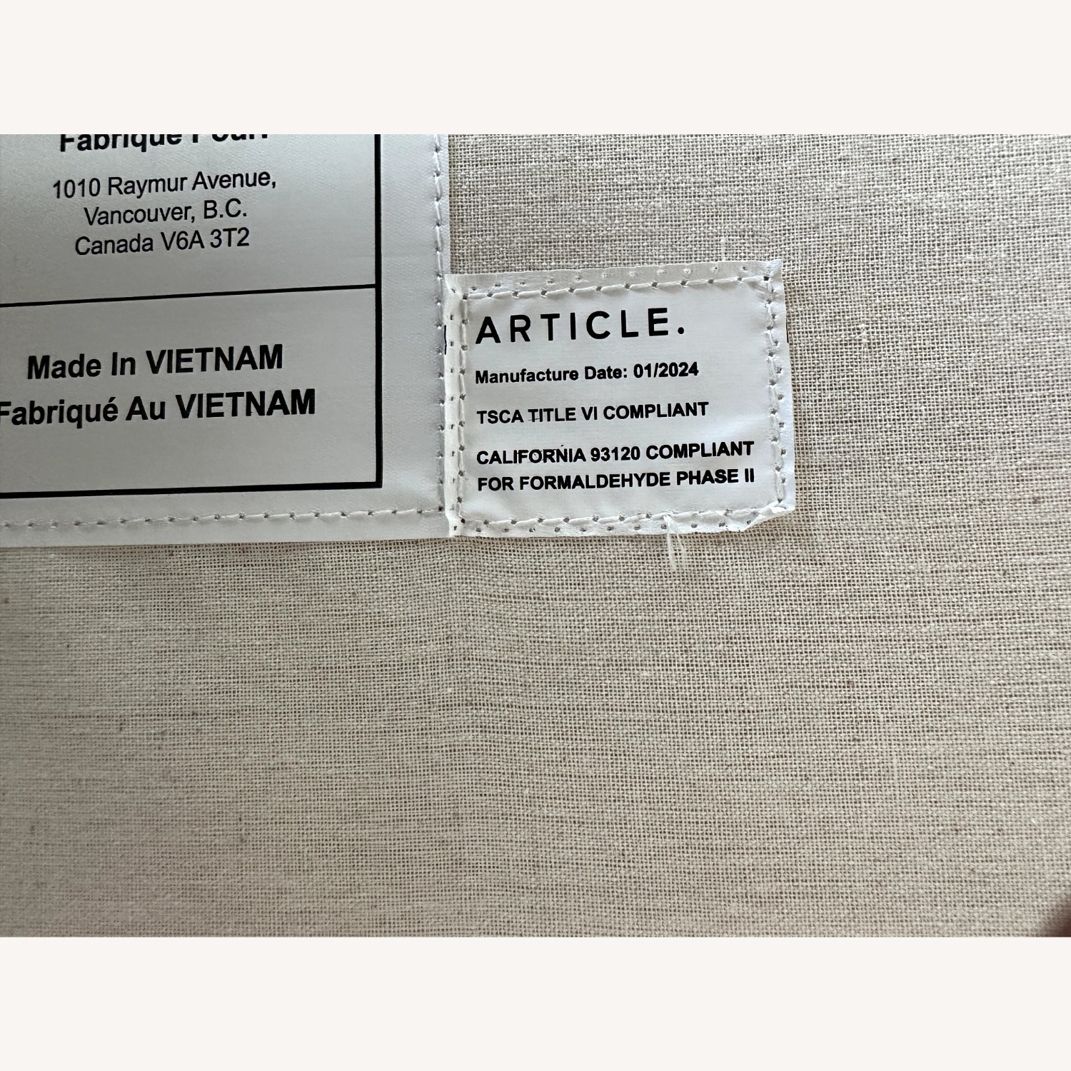 Article Kayra Queen Bed Sandstone Bouclé - image-8