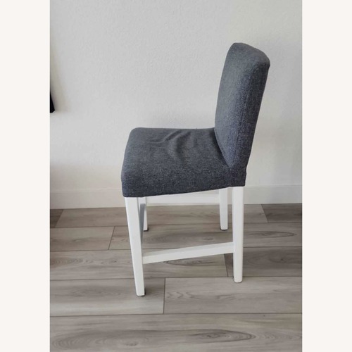 Used IKEA Bergmund Gray Fabric Stools for sale on AptDeco