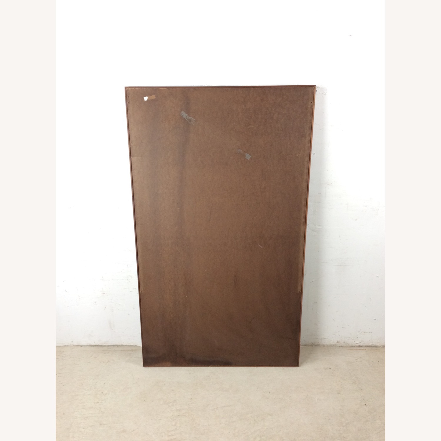 MCM Wall Mirror with Beveled Panel at Bottom - image-19