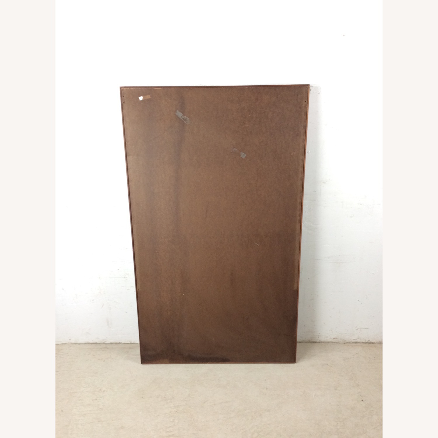 MCM Wall Mirror with Beveled Panel at Bottom - image-20