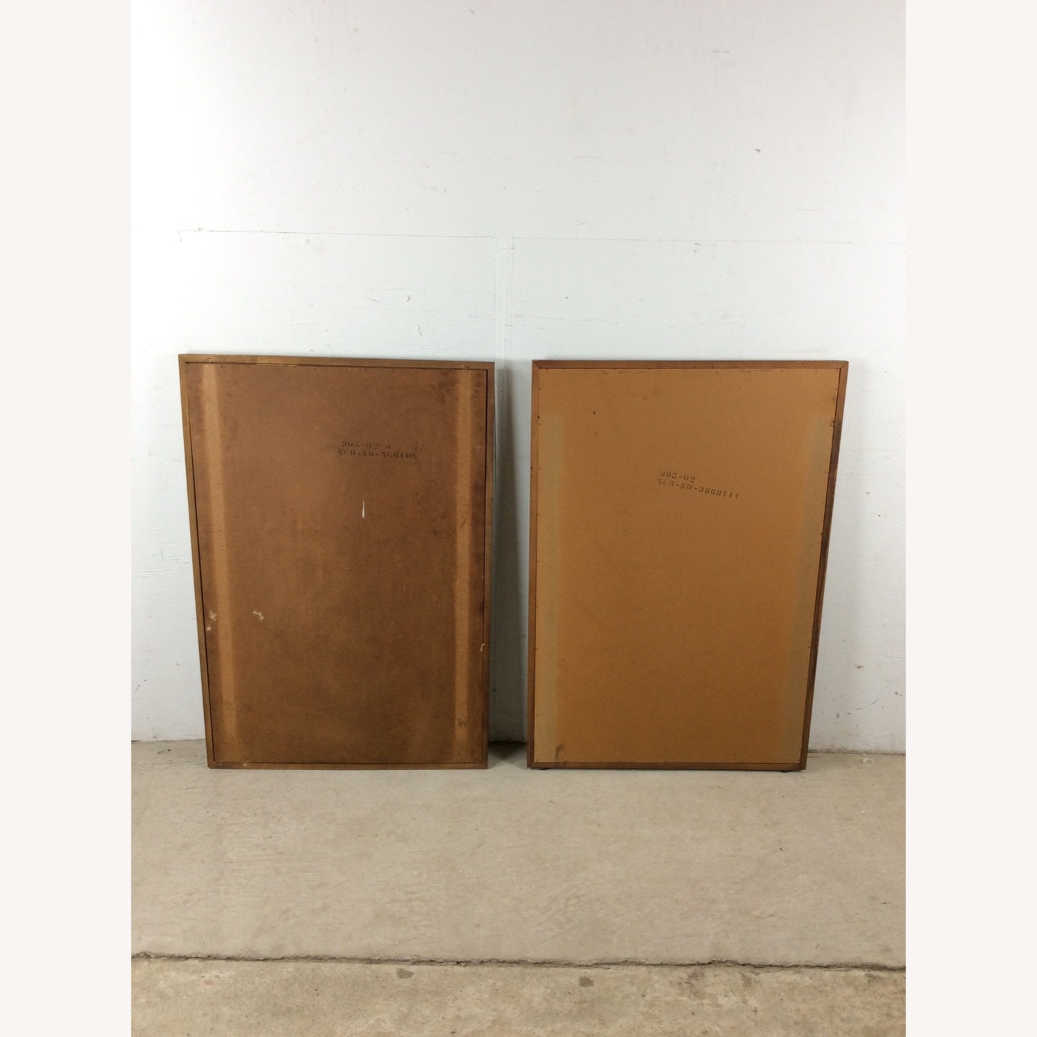 Pair MCM Rectangular Wall Mirrors with Thin Walnut - image-20