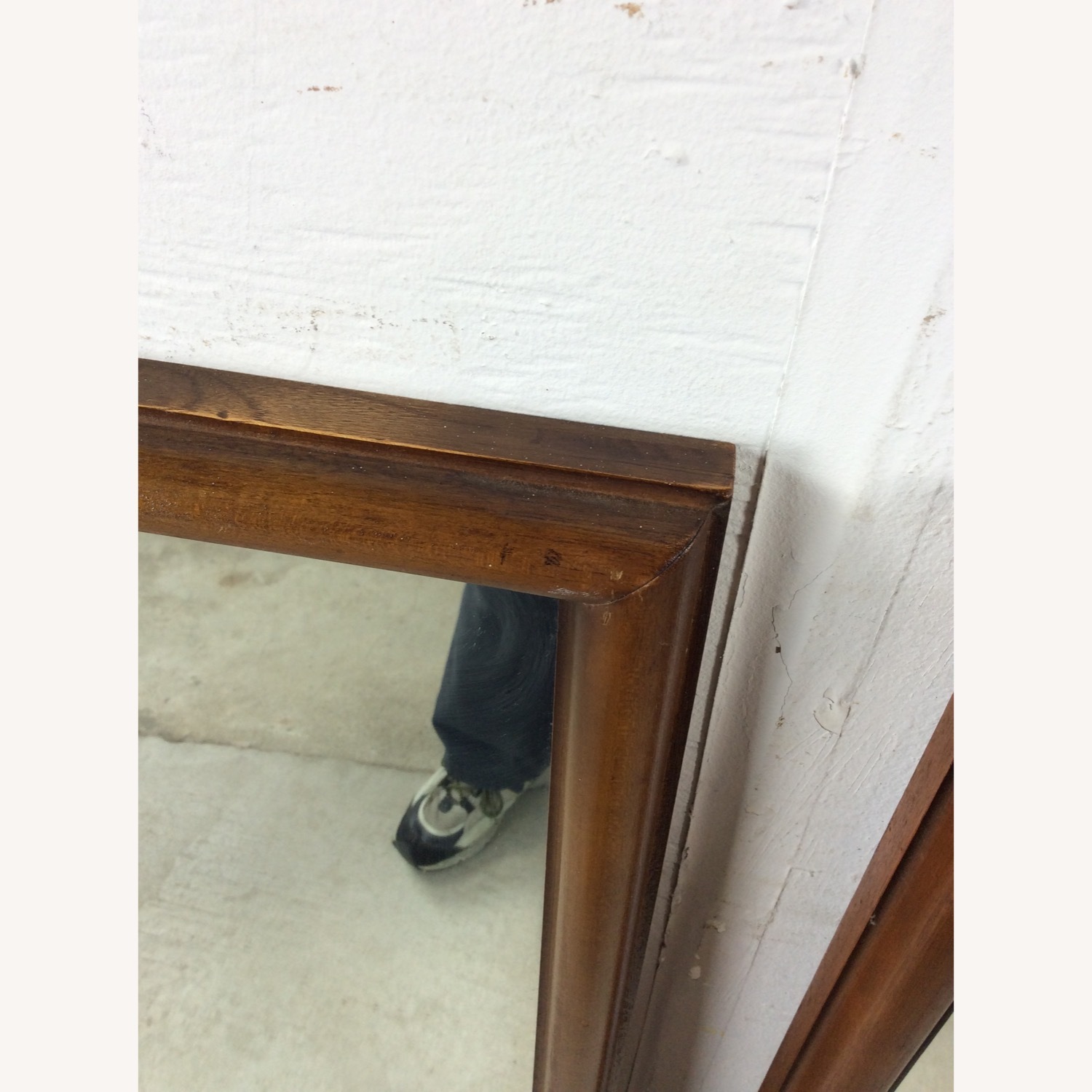 Pair MCM Rectangular Wall Mirrors with Thin Walnut - image-6