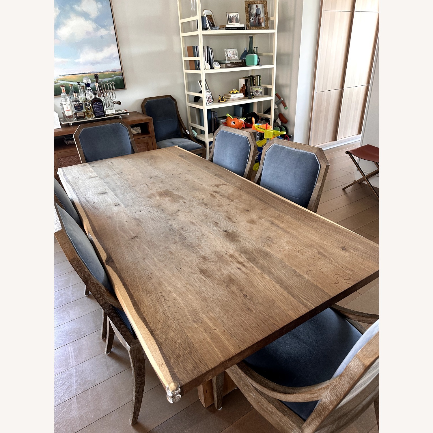 Crate & Barrel Dakota Table, Ballard Designs Chairs - image-4