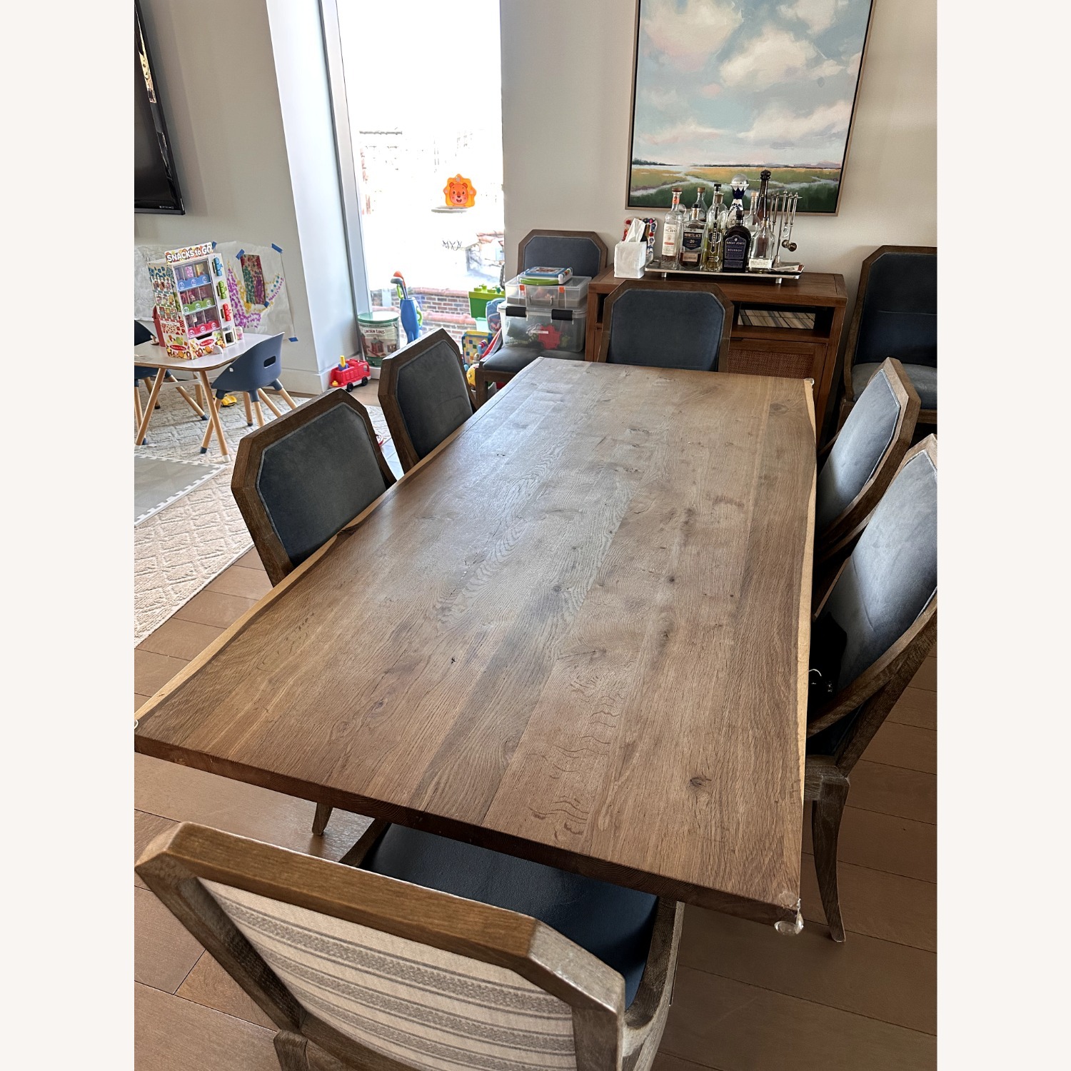 Crate & Barrel Dakota Table, Ballard Designs Chairs - image-3