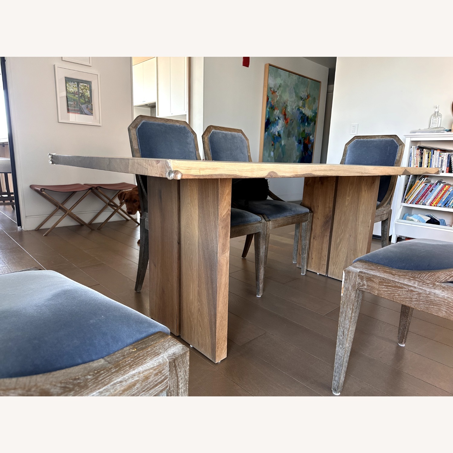 Crate & Barrel Dakota Table, Ballard Designs Chairs - image-2