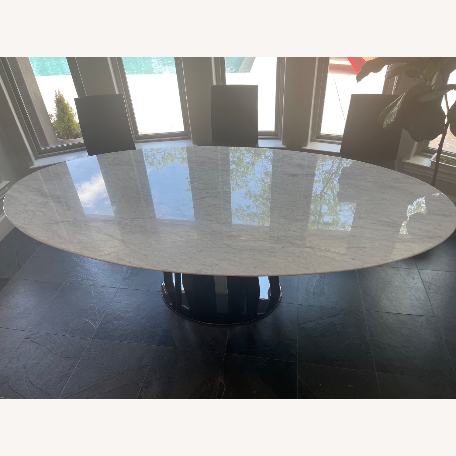 Roche Bobois Ivresse White Marble Dining Table - image-2