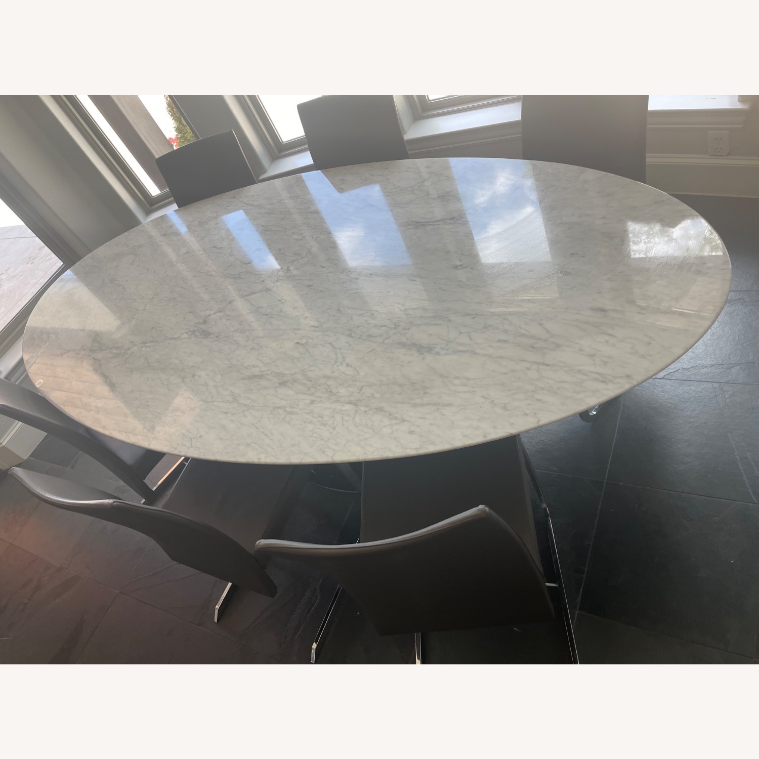 Roche Bobois Ivresse White Marble Dining Table - image-7