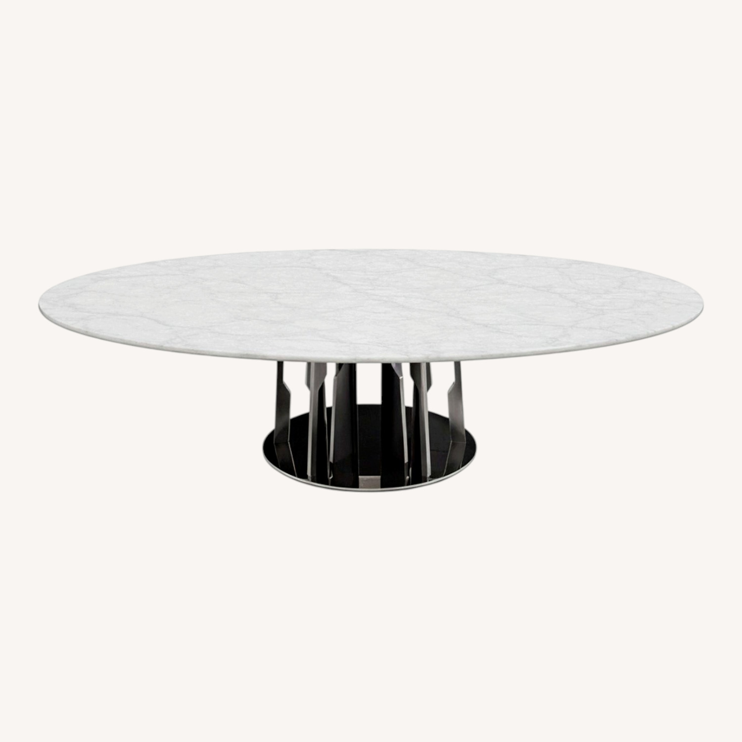Roche Bobois Ivresse White Marble Dining Table - image-0