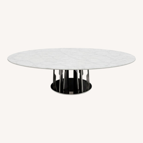 Used Roche Bobois Ivresse White Marble Dining Table for sale on AptDeco