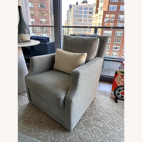 Used Pair of Serena & Lily Grady Swivel Armchairs for sale on AptDeco