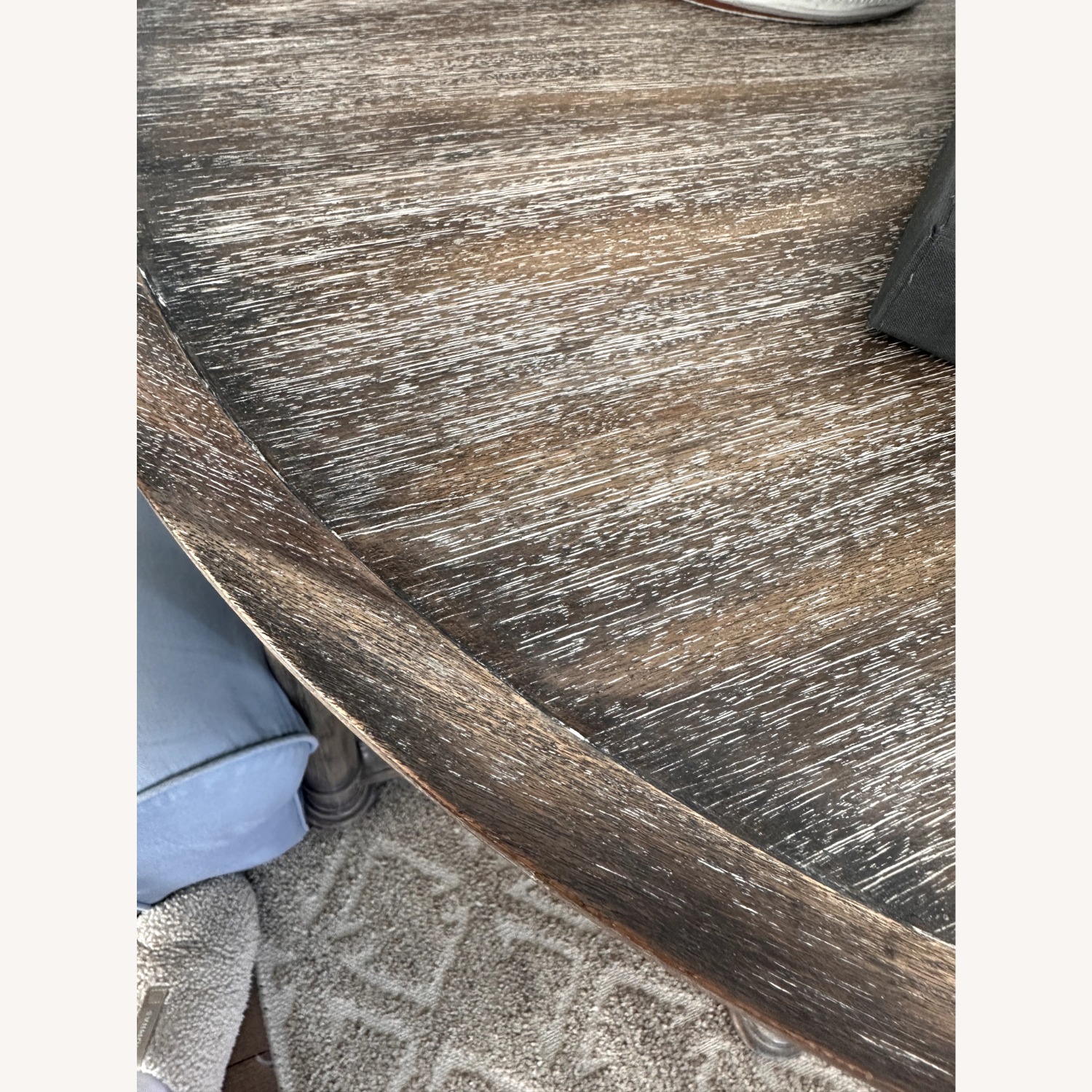 Pair of Empire Style Round Wood Side Tables - image-4