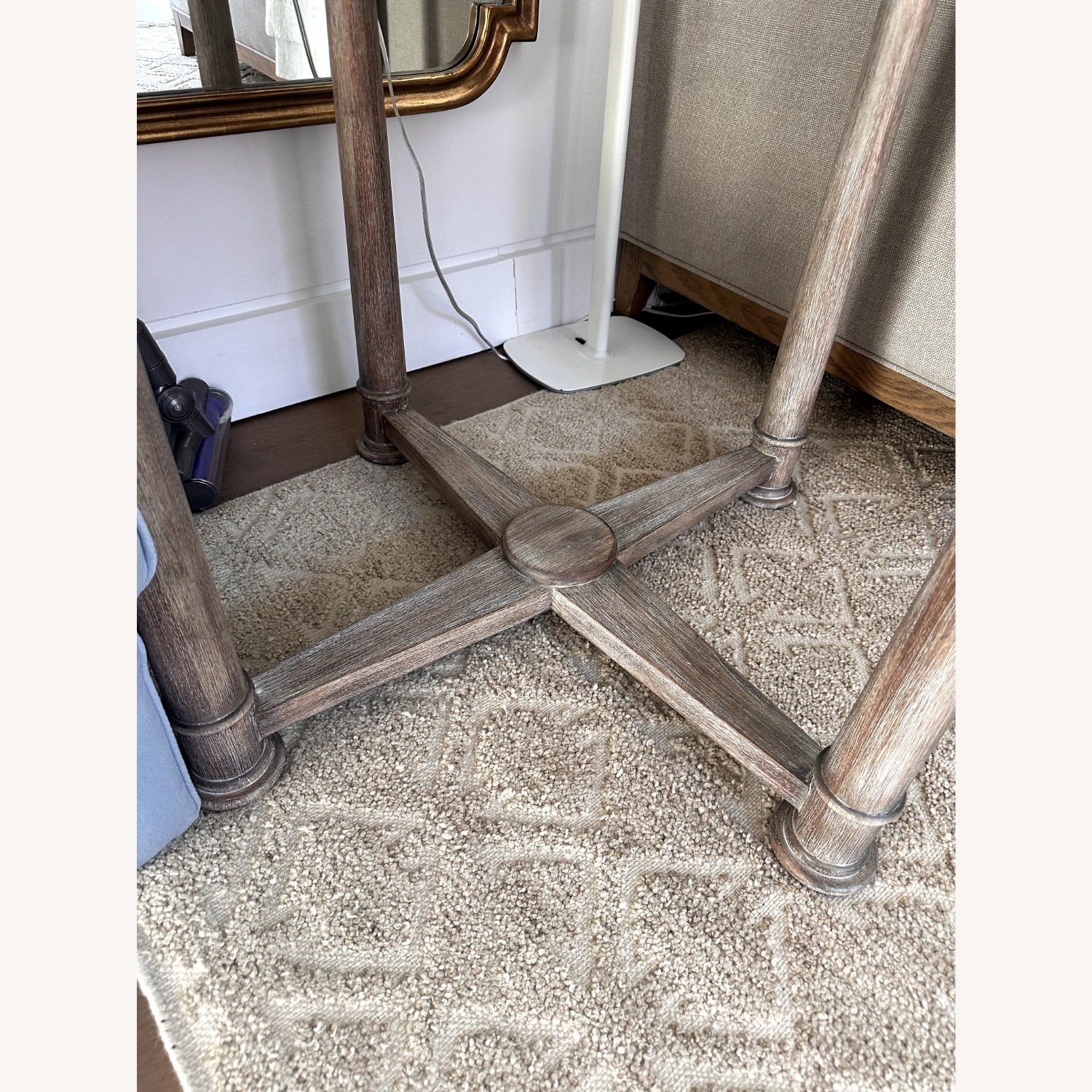 Pair of Empire Style Round Wood Side Tables - image-3