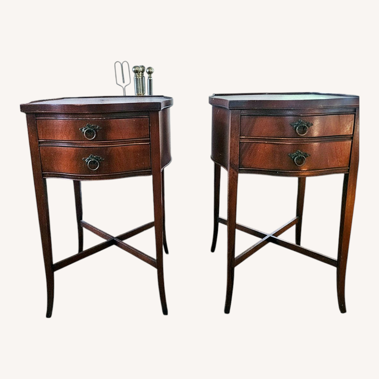 Dark Brown Side Tables - image-5