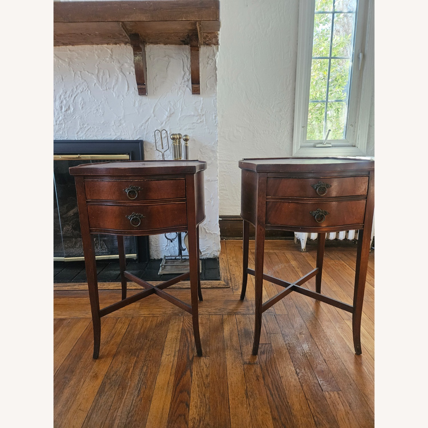 Dark Brown Side Tables - image-1