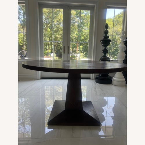 Used Theodore Alexander Dark Brown Wood Dining Table for sale on AptDeco