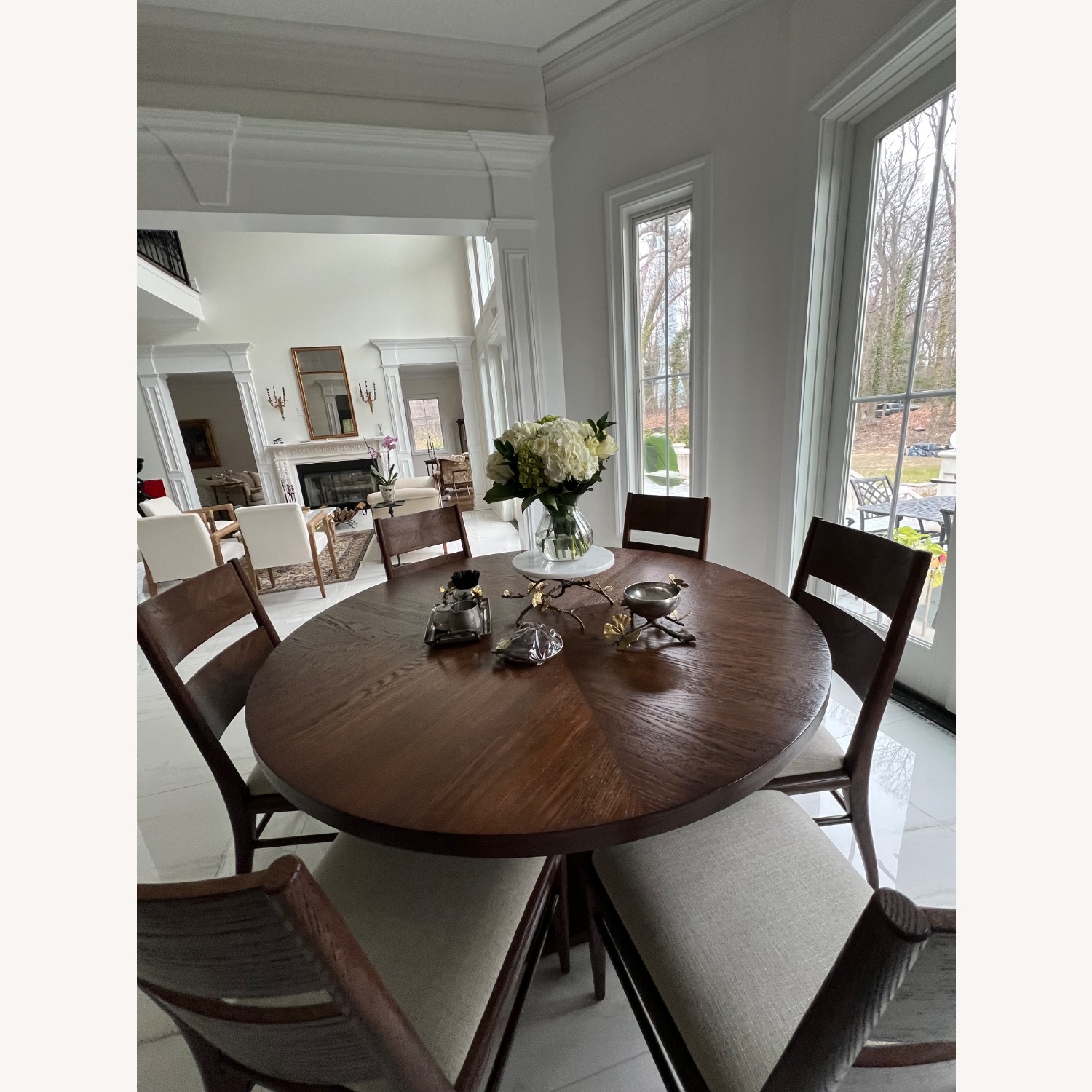 Theodore Alexander Dark Brown Wood Dining Table - image-3