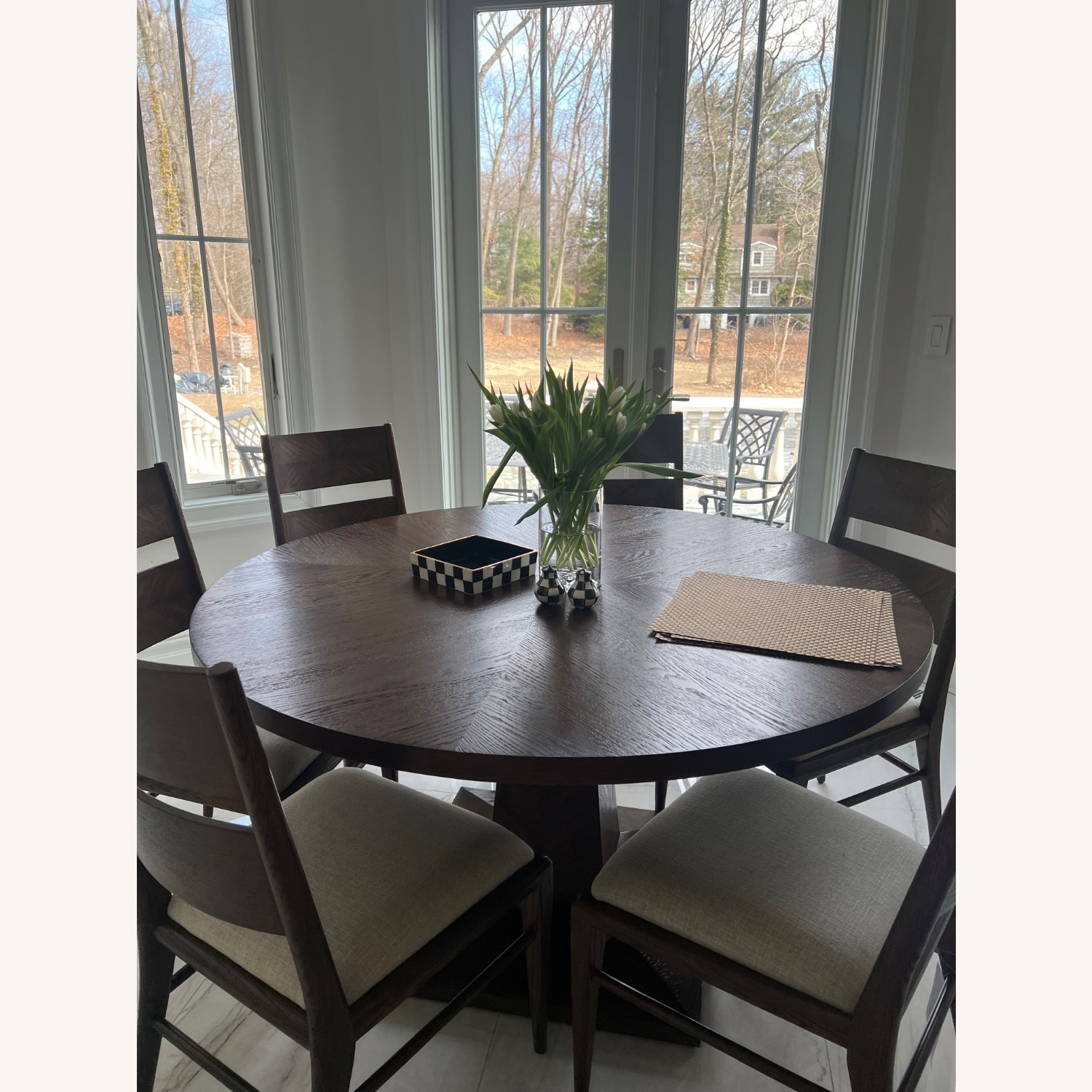 Theodore Alexander Dark Brown Wood Dining Table - image-4