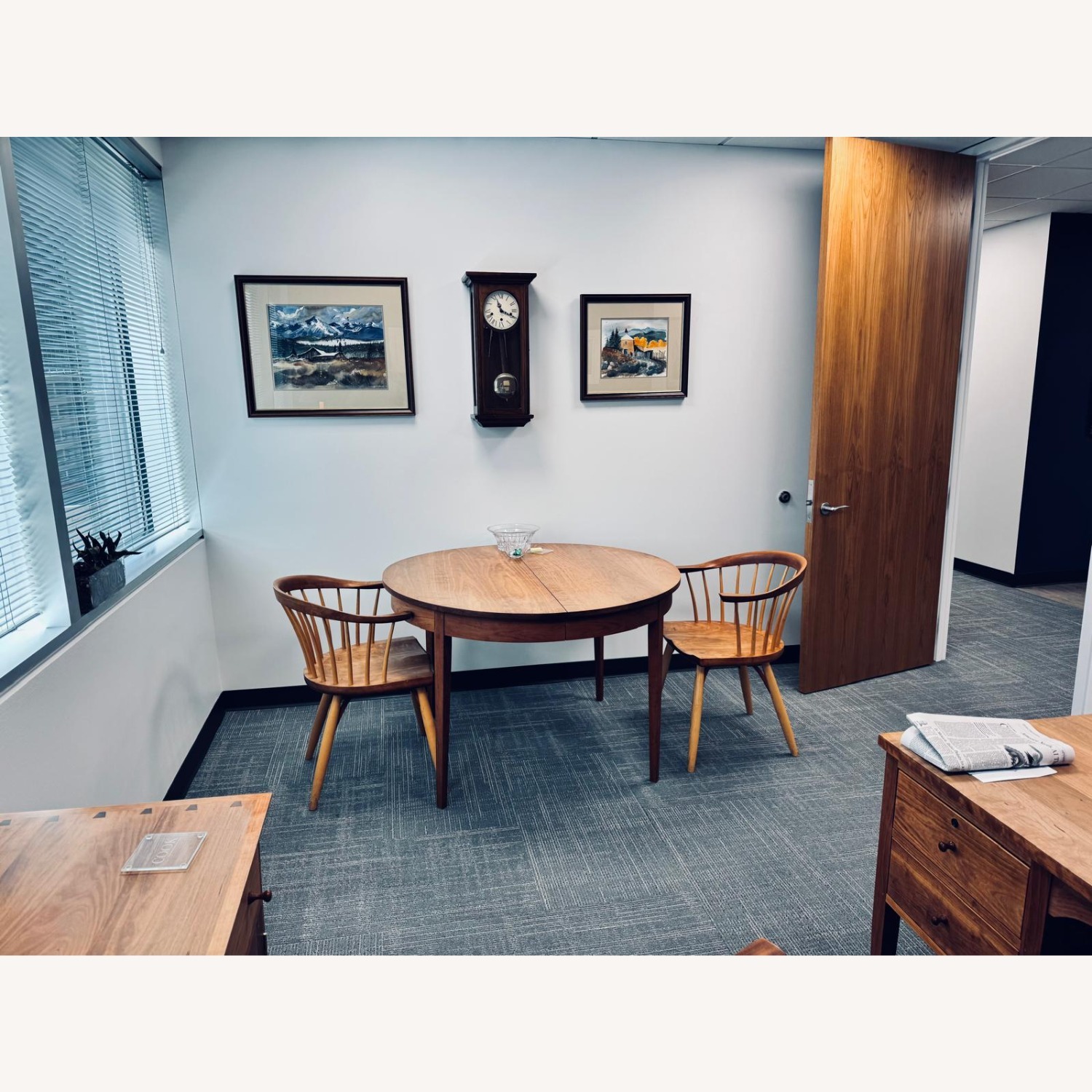 Thos. Moser Table and Chairs (Cherry) - image-3