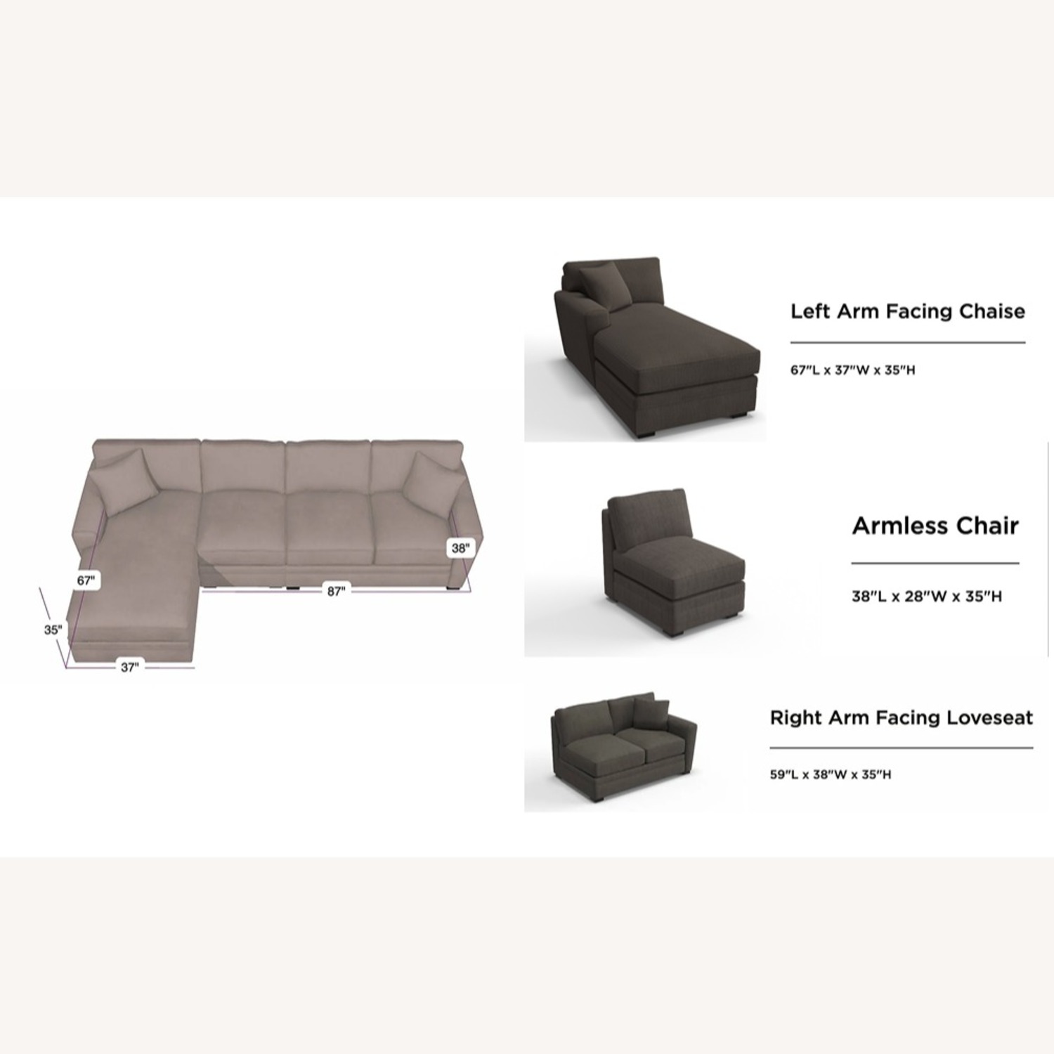 Jonathan Louis Artemis II 3-pc Sectional - image-8