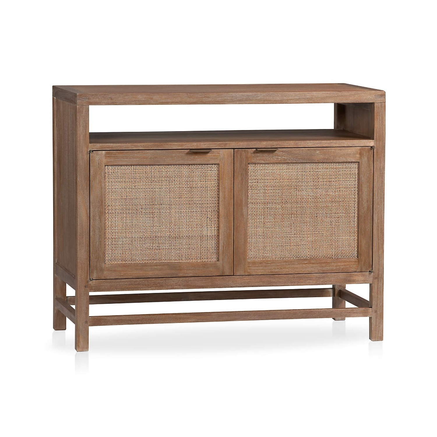 Crate & Barrel Blake 42" Rattan Storage Media Console - image-4