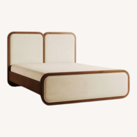 Designer Walnut Bed Frame