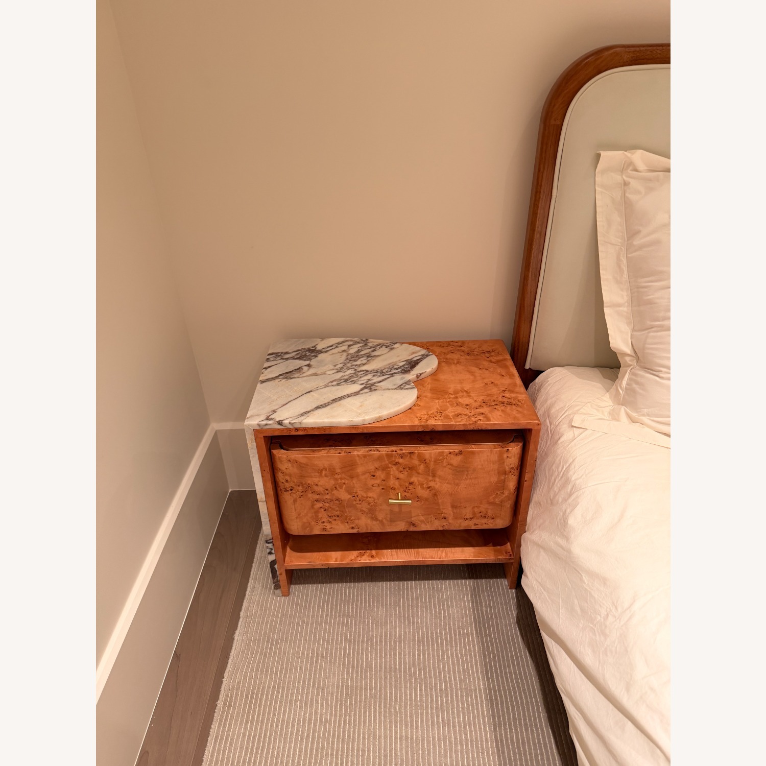 Designer Walnut Bed Frame - image-5