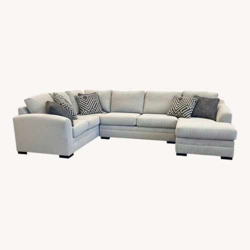 Used Light Gray 2 Piece Sectional for sale on AptDeco