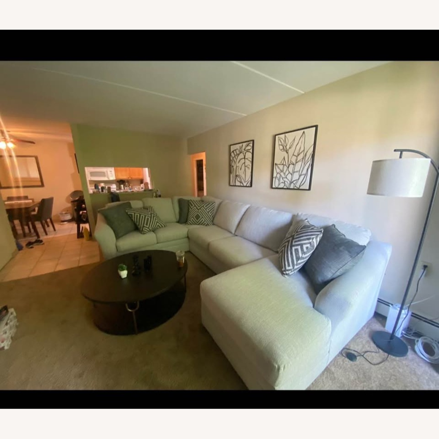 Light Gray 2 Piece Sectional - image-3