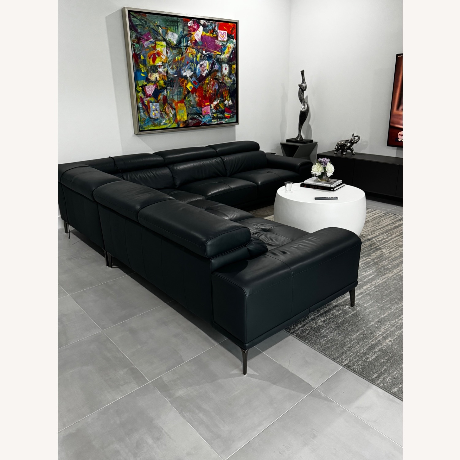 Abbyson Living Furniture Blue 3+ Seater Sofa - image-7